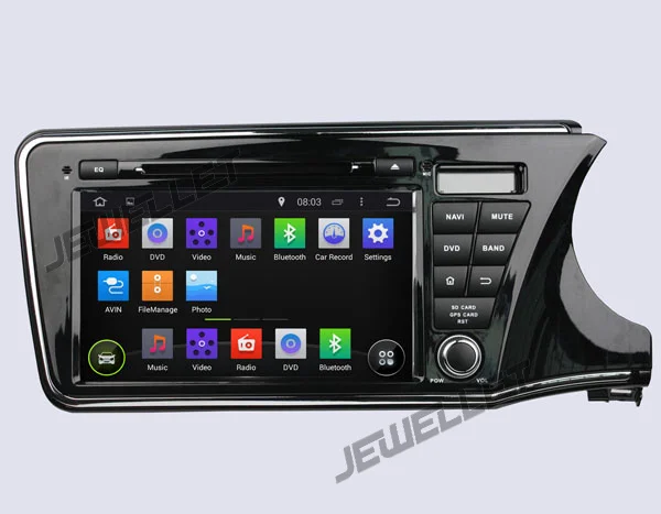 

Quad core 1024*600 HD screen Android 9.0 Car DVD GPS radio Navigation for Honda city Ballade 2014-2016 right hand drive