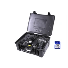 360 Вращение записи рыболовная камера с 7'LCD, 20 м кабелем, дистанционное управление, sd-карта(DVR), ABS чехол для переноски