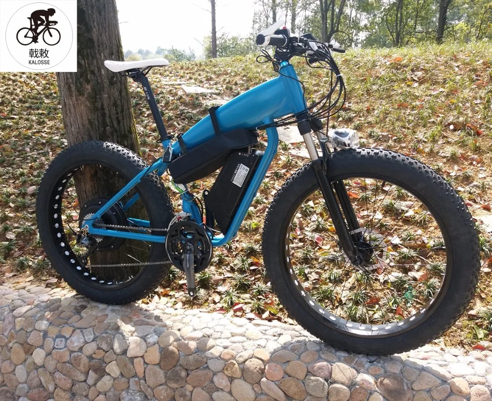 Электрический велосипед Kalosse M310 24 скорости шины 26*4 0 48 в 1000 Вт гидравлические