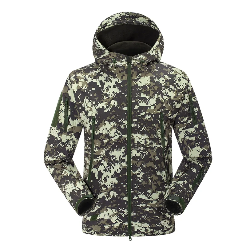 Softshell походные куртки камуфляжная охотничья одежда мужская зимняя внутренняя