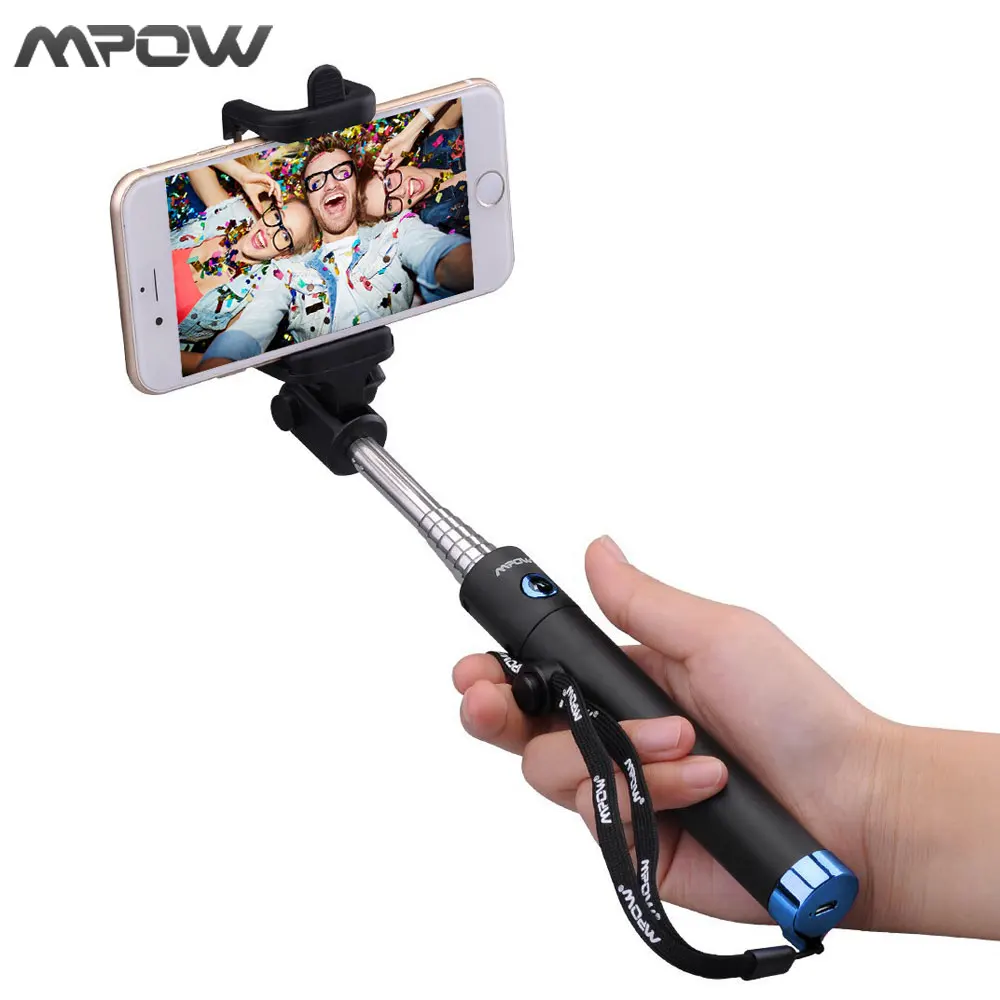 MBT8 New Version Mpow iSnap X U Shape Pro Tripod Monopod Selfie Stick Bluetooth Remote Control