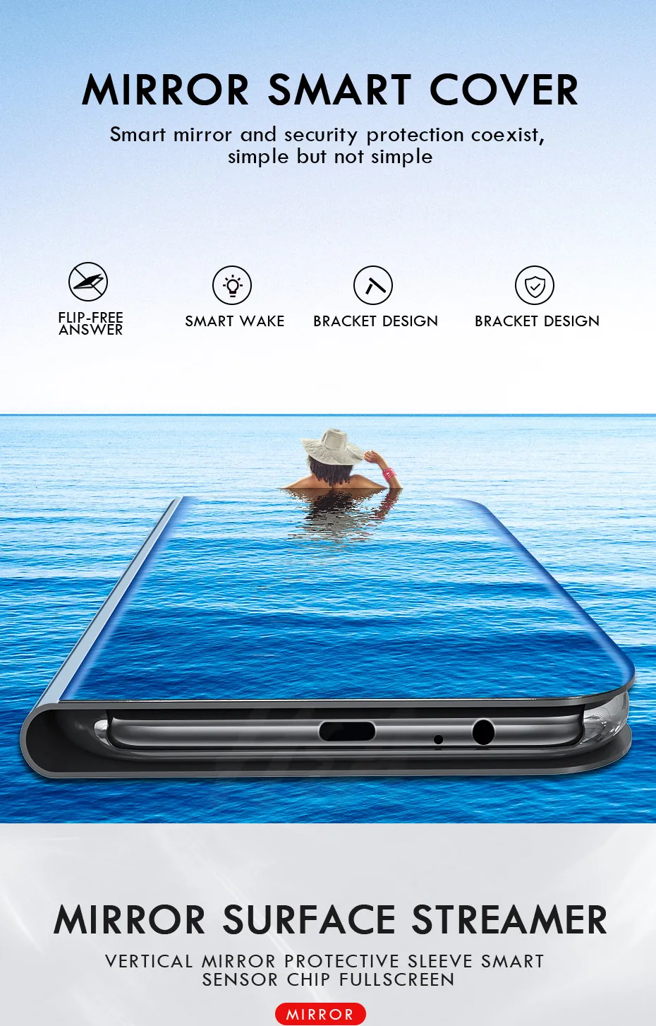 H& четкое представление умный зеркальный чехол для телефона для samsung Galaxy S9 S8 S7 S6 Edge Plus Note 8 9 для A3 A5 A7 A8 J3 J7 чехол