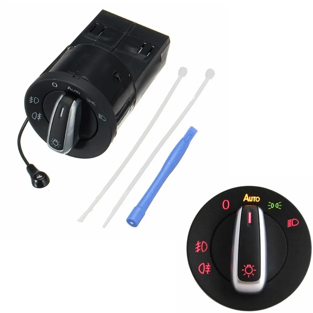 Buy 1 SET Car Auto Chrome Headlight Light Sensor