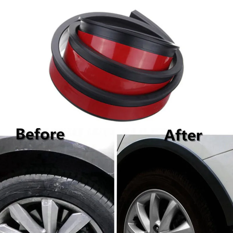 

150*3.8cm Universal Car Wheel Arch Trim Fender Flares Protection Strip Rubber New And High Quality