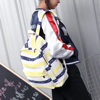 

MIWIND Women Backpack Canvas Backpacks Softback Bags Brand Name Bag Preppy Style Bag Casual Backpacks Girls Backpack WUB05