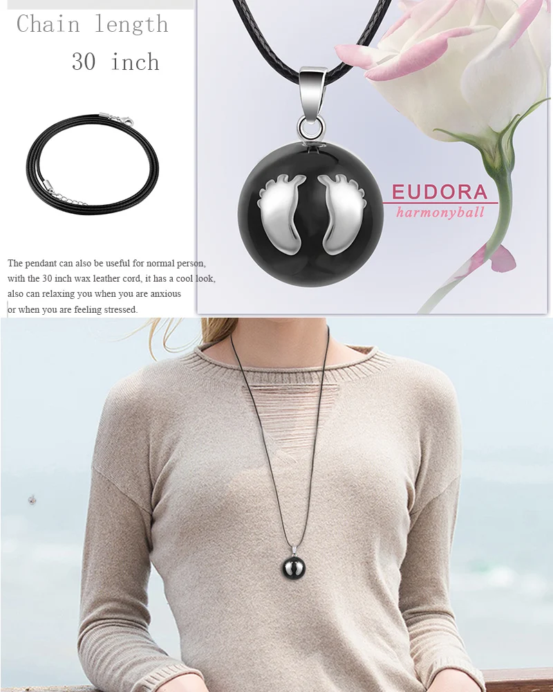 Eudora гармония шар кулон ожерелье беременность колокольчик мяч мексиканский Подвески Bola шары желаний ювелирные изделия для женщин лучший подарок