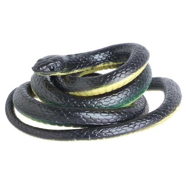 130cm Realistic Plastic Tricky Toy Fake Snakes Garden Props Joke Prank