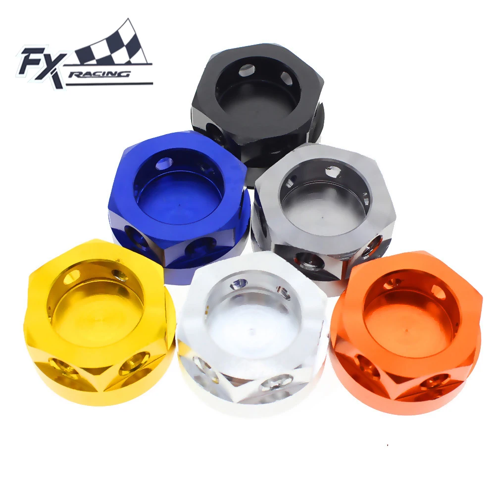 FX CNC Aluminum Motorcycles Oil Dip Stick Oil Filler Cap For Suzuki