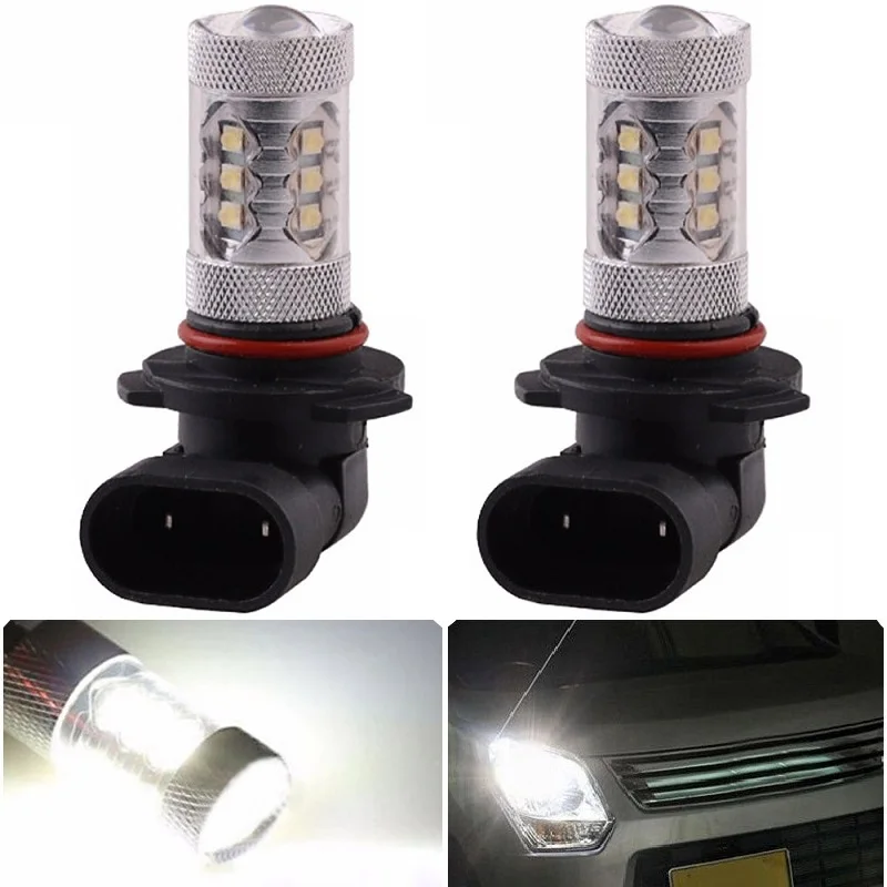

LED Fog Light Bright 9005 16SMD 2828 80W 6500K-7000K White Light LED Bulb for Car Lamp Replacement Motorcycle Car Accessories