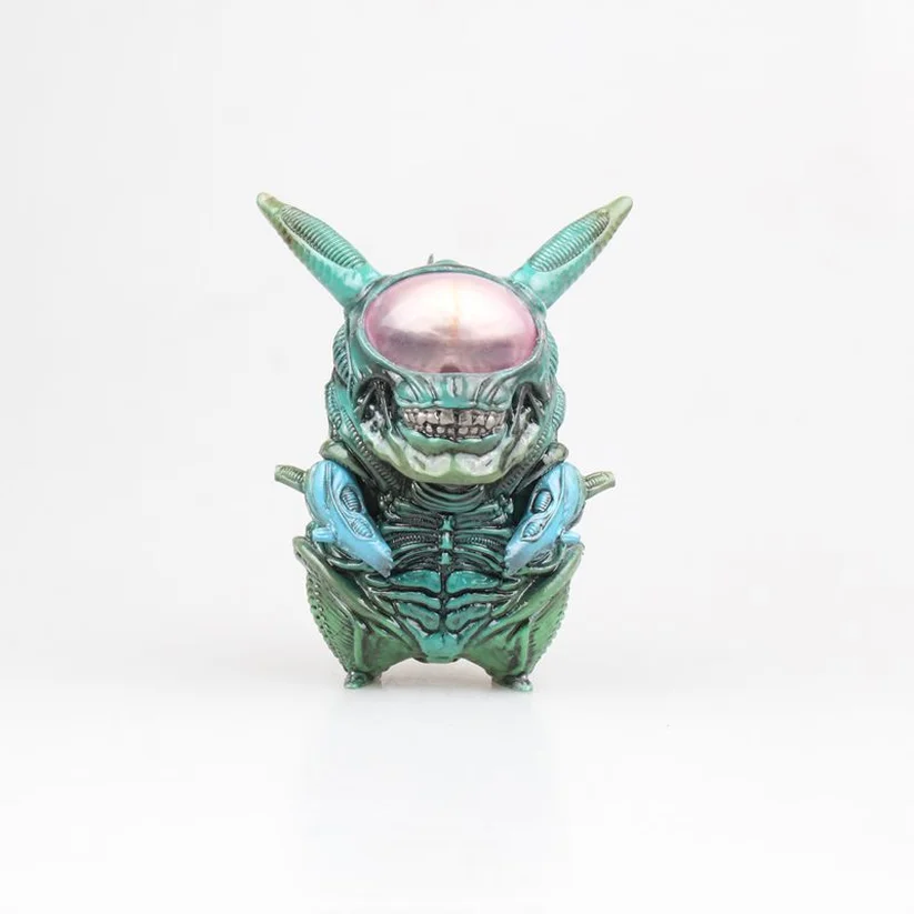 Смешные фигурки из ПВХ с изображением инопланетянина Пикачу 8 5 см Xenomorph Warrior Aliens VS