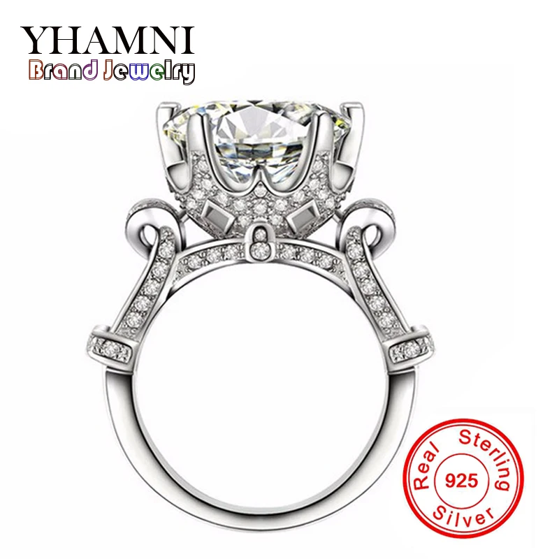 Luxury Sona Created Diamant Ring Real 925 Sterling Silver Luxury Sona Created Diamant Ring Real 925 Sterling Silver Jewelry Engagement Best Gift Wedding Rings For Women J2902 In Bands From