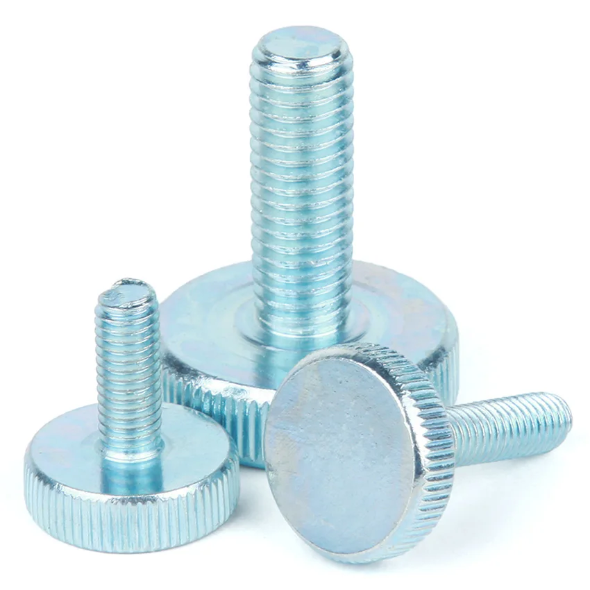

1/3Pcs M6 M8 M10 Knurling Flat Head Knurled Thumb Screw Hand Tighten Screws