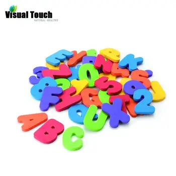 

Visual Touch 36PCS Set Alphanumeric Letter Bath bathroom Puzzle Kids Baby Toys Education Fun ABCD 12345678 EVA Baby shower gift