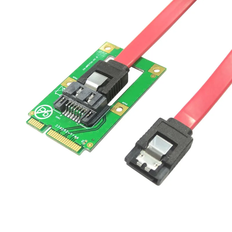 mSATA TO SATA Convert Card Adapter Mini SATA to 7pin Connector Support SATA3.0 HDD SSD Free