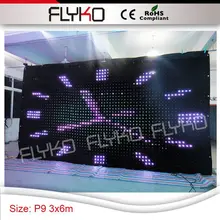 Дизайн 3x6 м P9 Хэллоуин украшения видео-дисплей стены