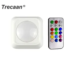 Светодиодная лампа в шкаф RGBW 13 цветов светодиодный под шкафами свет датчик касания с регулируемой яркостью Светодиодные шайбы настенный ночник для закрывания