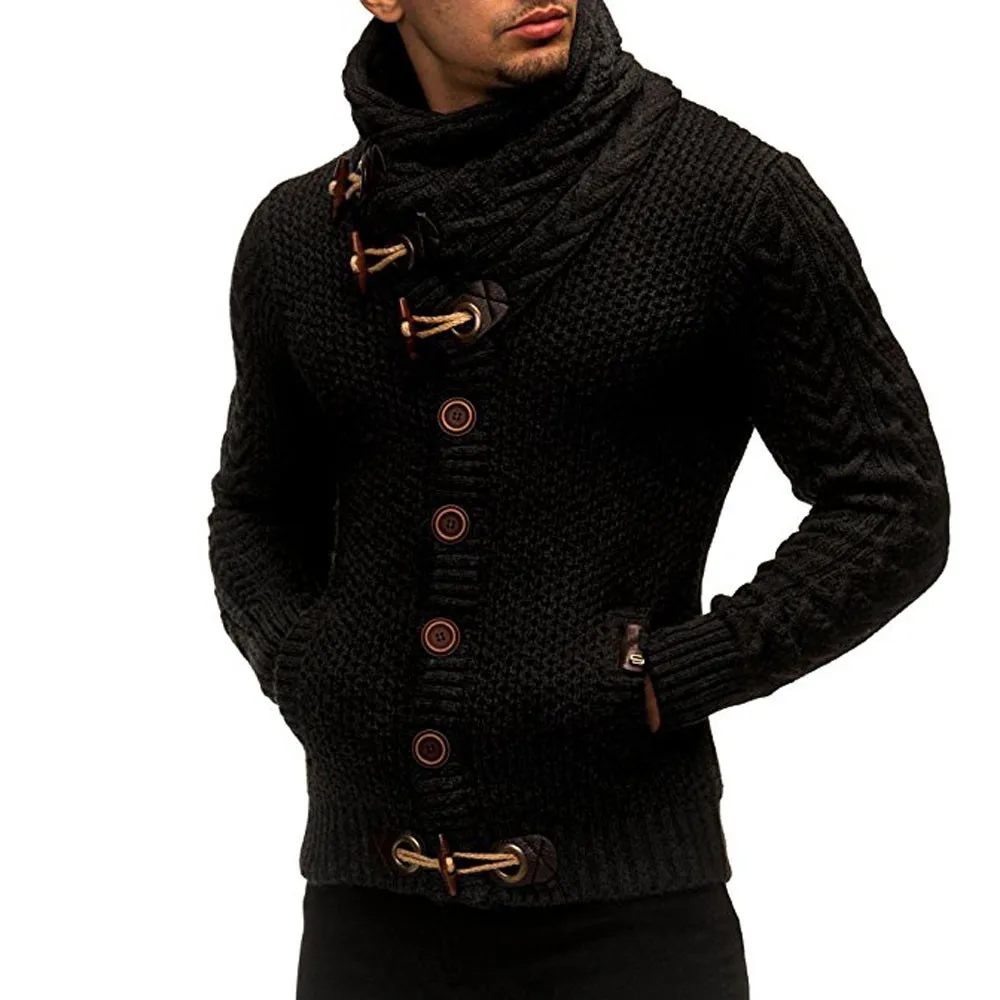 Aliexpress.com : Buy Men Autumn Winter Casual Cardigan Sweater Coat ...