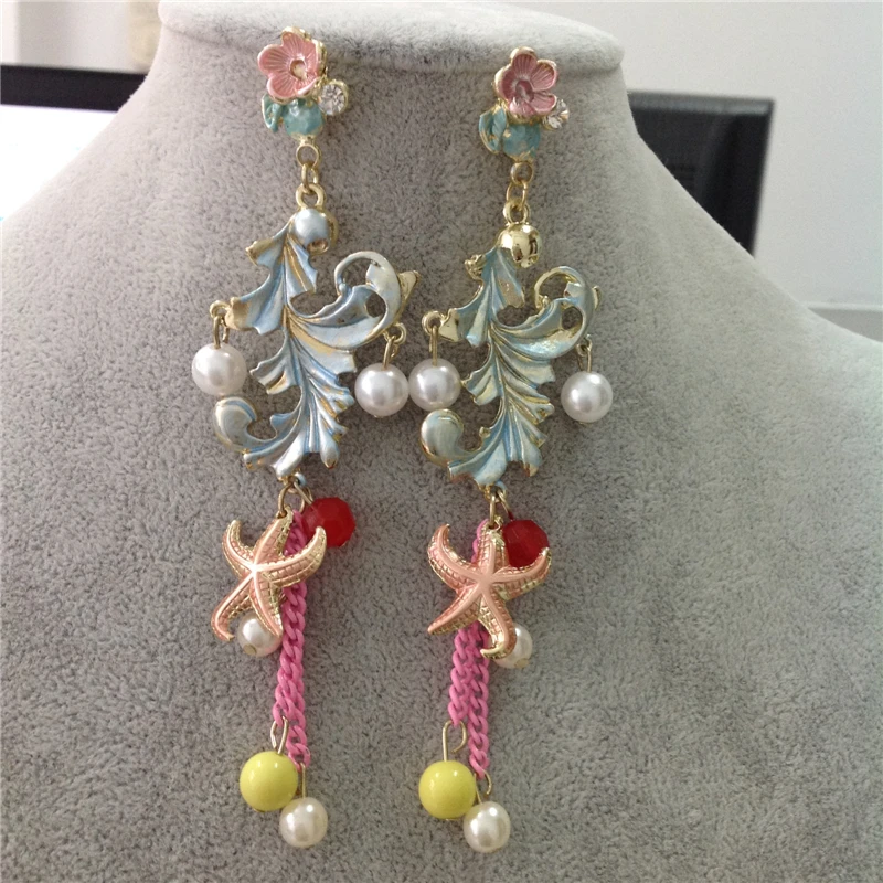 Fashion Earrings 2014 Festa Maxi Brincos Shell Grandes Foreign Trade Tail Single For Women Free Shipping | Украшения и аксессуары