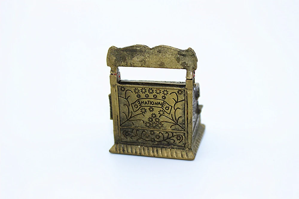 1/12 Dollhouse Miniature Accessories Mini Vintage Cash Register Simulation Furniture Model Toys for Doll House Decoration