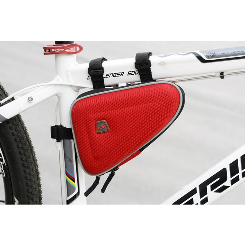 Perfect JS 3 Colors Waterproof Triangle Cycling Bicycle Bags Front Tube Frame Bag Mountain Bike Triangle Pouch Frame Holder Saddle Bag 2