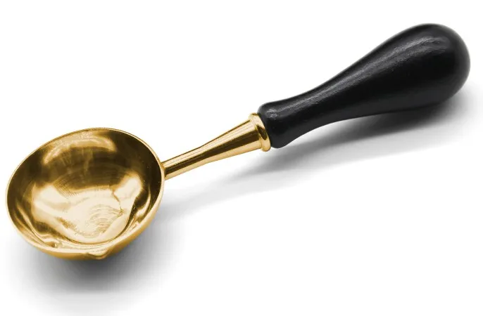 

3cm Diameters Melting Spoon Stamp Sealing Wax Spoon Antique Melting Spoon for Sealing Wax Stick Anti Hot Wax Seal Tablet Use