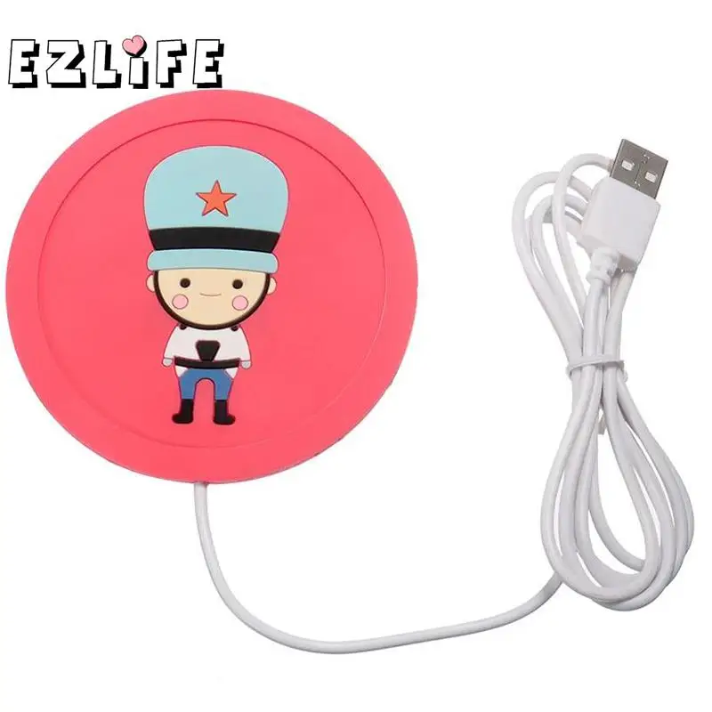 

Cartoon creative silicone electric Insulation coaster USB warm cup heating device Office Coffee Warmer Pad Mat ZH01169