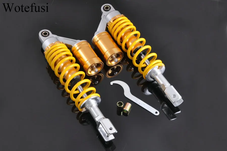 Wotefusi 12 5/812.6320mm Air Shock Suspension Absorber Pair For RD 350 RD 250 H2 400 Yellow [PA85]