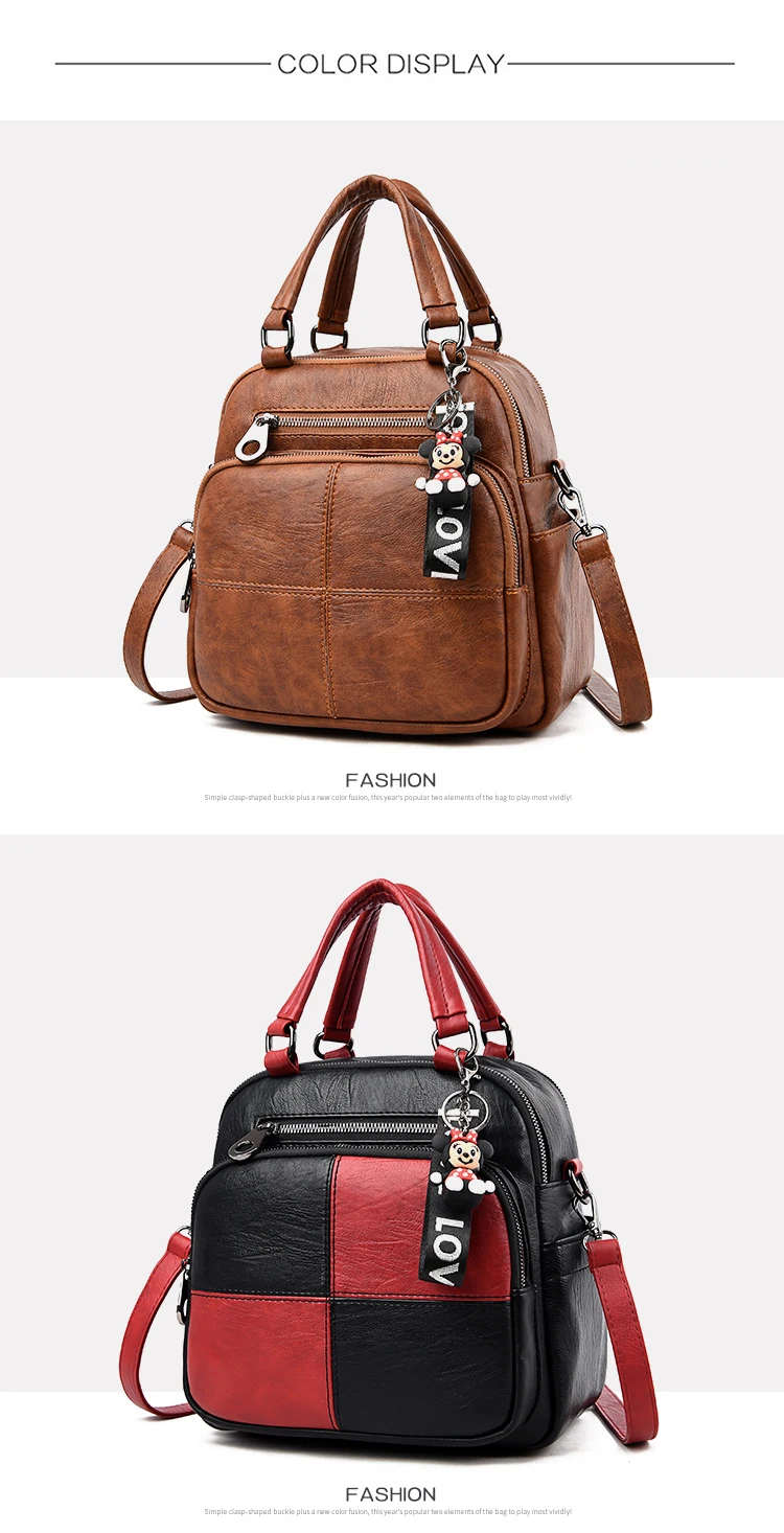 Женский рюкзак, сумка через плечо, Высококачественная кожаная школьная сумка для девочек-подростков, модная женская сумка, рюкзак для путешествий, mochila