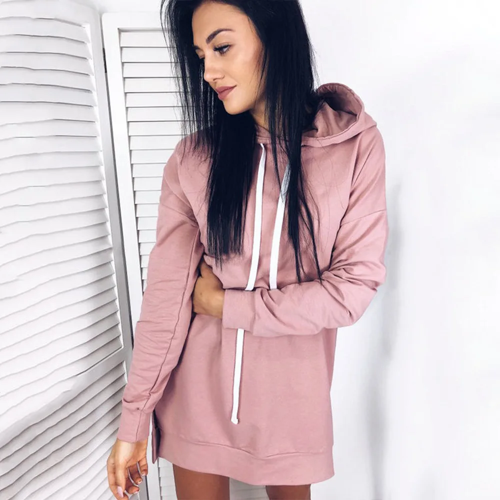 ZOGAA 2019 hot autumn and winter new 4 color round neck hooded loose long-sleeved hoodie Casual Long comfort pullover size S-XL ZOGAA 2019 hot autumn and winter new 4 color round neck hooded loose long-sleeved hoodie Casual Long comfort pullover size S-XL