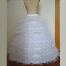 Настоящая фотография пышные 7 Обручи Нижняя юбка кринолин юбка рокабилли для свадьбы вечернее платье Jupon cerceau mariage