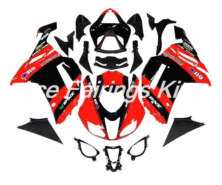 

New Abs Motorcycle Fairings Kit Fit for kawasaki Ninja ZX6R 636 2007 2008 07 08 6R ZX-6R Bodywork set Nice red black