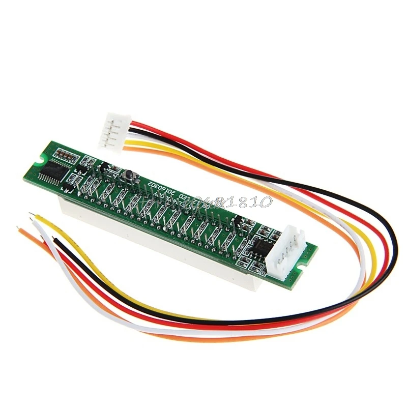 

Adjustable Light Dual 12 Stereo Level indicator LED VU Meter lamps Speed Board JUL09 Drop ship