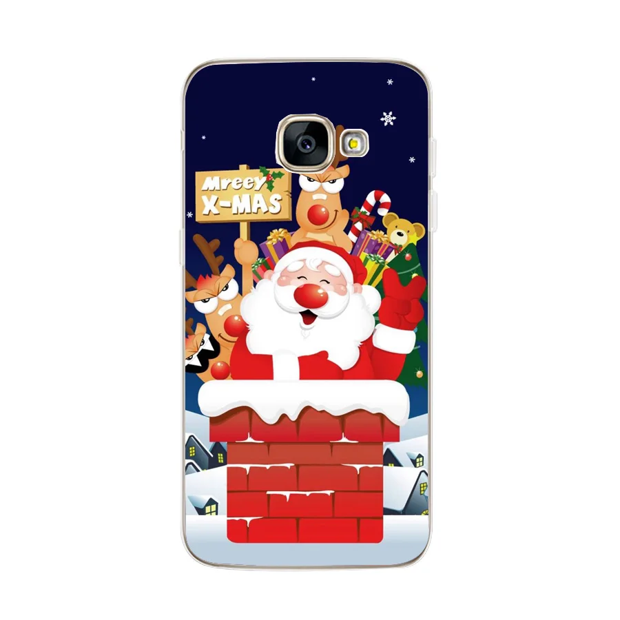 Рождественский чехол для samsung J5 J530, мягкий силиконовый чехол для телефона, для samsung Galaxy A3 A5 A8 Plus S8 S9 Plus, Fundas Coque
