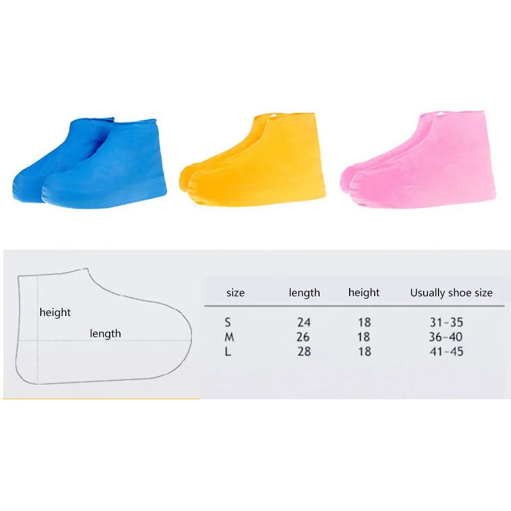 Чехлы для обуви многократного применения пылезащитный дождевик зимний шаг в обуви водонепроницаемый силиконовый верх