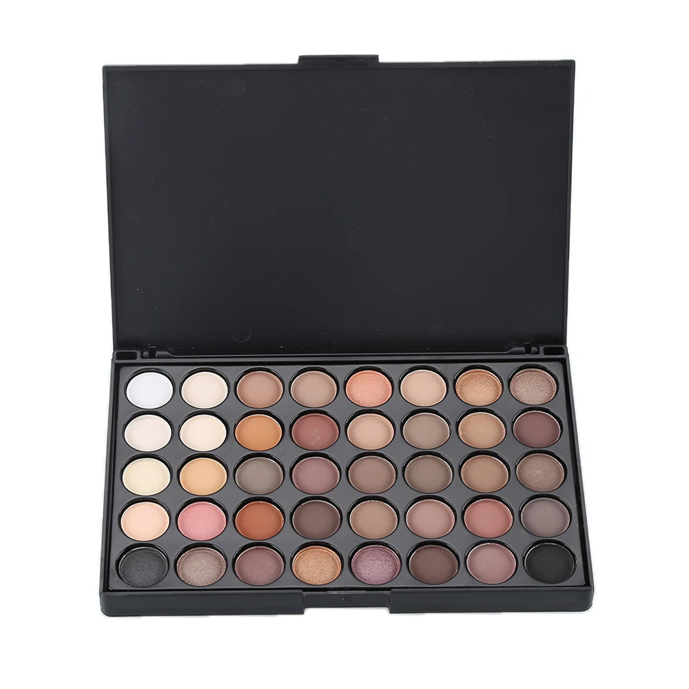 

40 Colors Shimmer Eye Shadow Compact Palettes Earth Warm Luminous Sets Makeup Palette Eye Shadow Cosmetic Eyeshadow Pearl TSLM1
