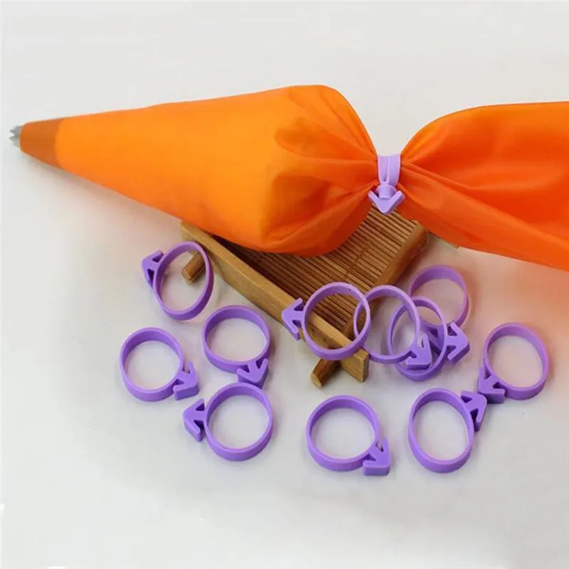 

12Pcs cake decoration bag cream decorating bag sealing strap anti-icing side leakage reusable baking sealing strap