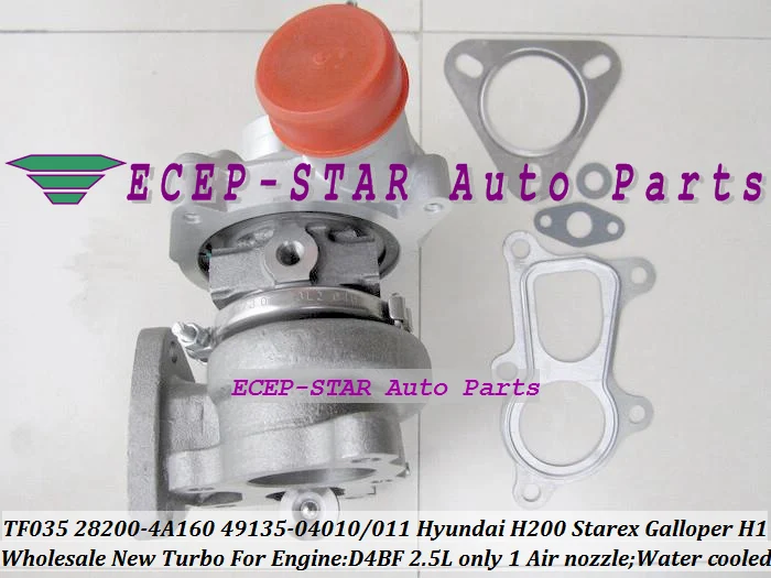 TF035 28200-4A160 49135-04010 49135 04010 49135-04011 Turbo Turbocharger For HYUNDAI Commercial H200 Starex Galloper H1 D4BF 2.5L (4)