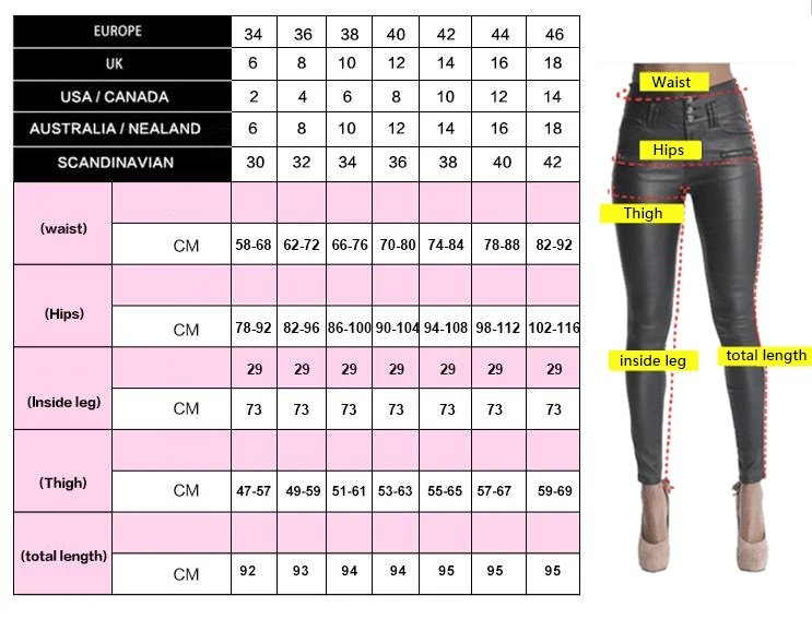 2017 Spring Fashion Women Brand Clothing Sexy Coated Jeans Pants Spliced Faux PU Leather Pants Fitness Lady Long Legging Pants (1)