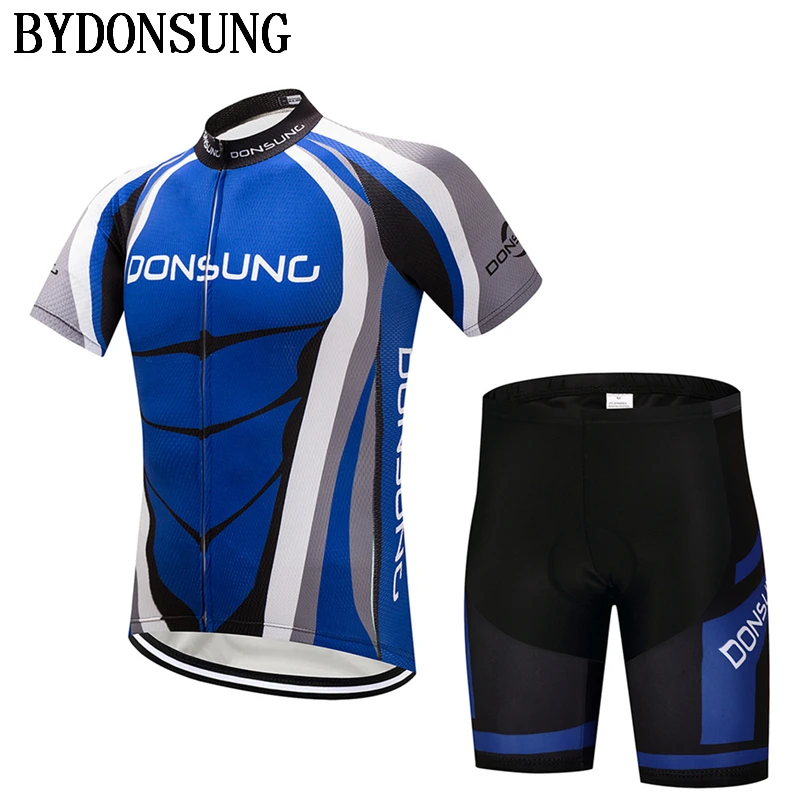 

BYDONSUNG Cycling Jersey Men Cycling Clothing Set MTB Bike Shirt Shorts Set Cycling Set Bicycle Clothes Maillot Ropa Ciclismo