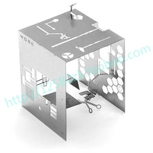 Личность флип комнаты качества вырез 3D металлической карты