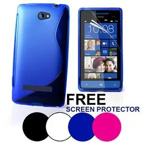 

S Line Wave Gel Case Cover For HTC 8S Clear Skin In High Quality