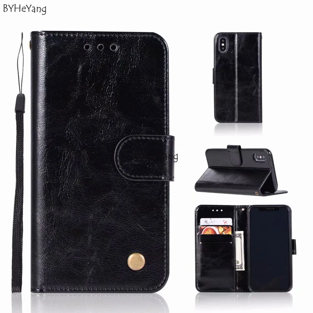 BYHeYang Business Wallet Phone Bag Cases Mobile Cover PU Leather For iPhone XS max Flip Stand Hight Quality | Мобильные телефоны и