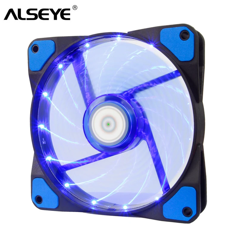 ALSEYE 120мм вентилятор для компьютера 12v водяной радиатор компьютерный 3 4pin 1300RPM