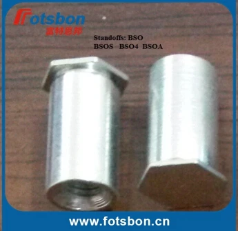 BSOA BSOS BSOS-3.5M3-25 Types BSO Metric Pem Blind Threaded Standoffs BSOA BSOS BSOS-3.5M3-25 Types BSO Metric Pem Blind Threaded Standoffs