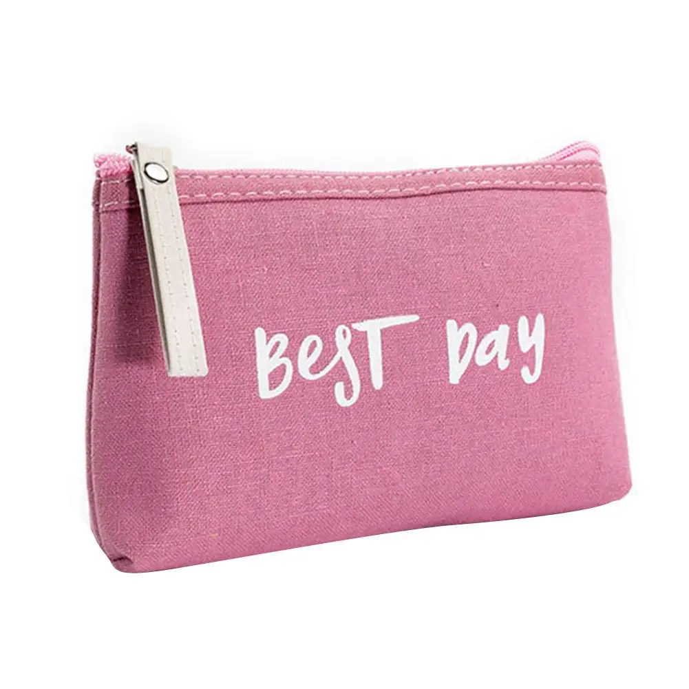 Letter Print Solid Color Canvas Women Travel Cosmetic Bag Multi-Function Storage Bags Make Up New Arrival | Багаж и сумки