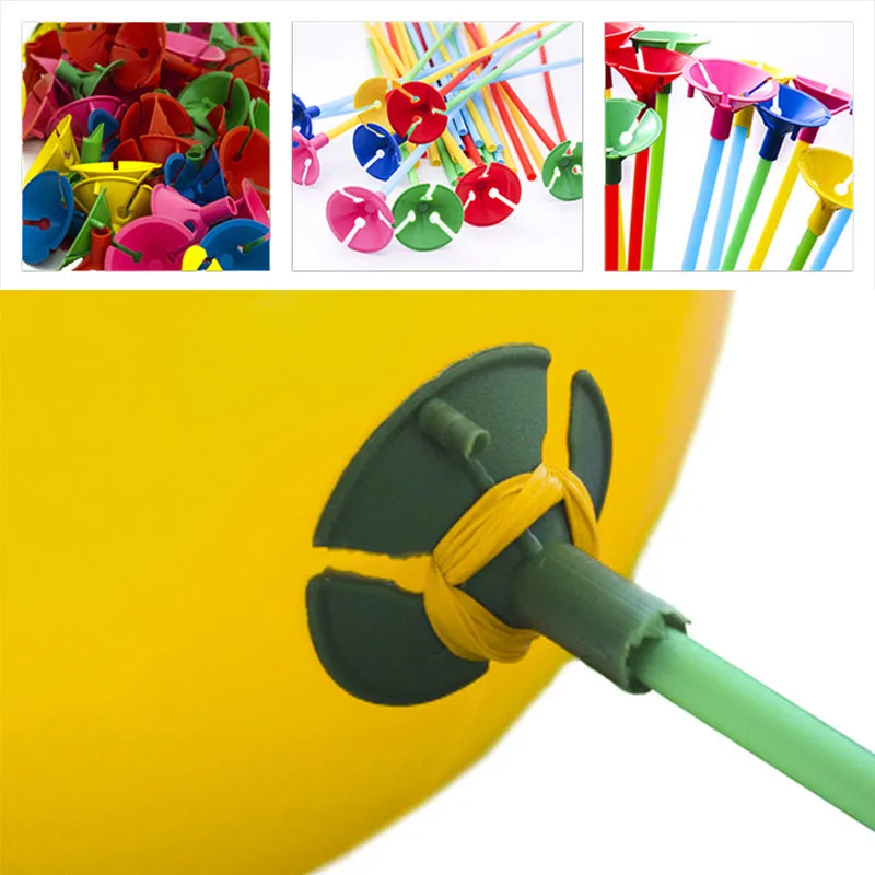 Latex Balloon Stick Rods Plastic Balloon Accessories PVC Balloon Holder