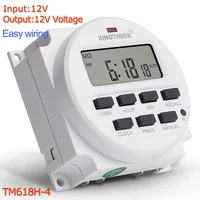 DC 12V 7 Days Weekly Programmable Digital Timer Switch Time Relay Control 12 Volt in 12/24 Hours Format Clock with Countdown OFF 1