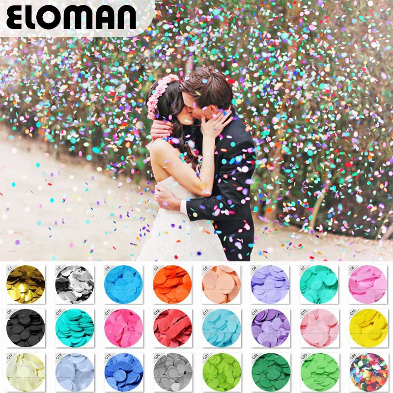 ELOMAN 30 г/пакет 2 5 см конфетти Золотая Серебряная фольга mulit 24 цвета для украшения