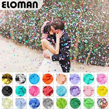 ELOMAN 30 г/пакет 2,5 см конфетти Золотая Серебряная фольга mulit 24 цвета для украшения свадебной вечеринки круглая салфетка для прозрачных воздушн...