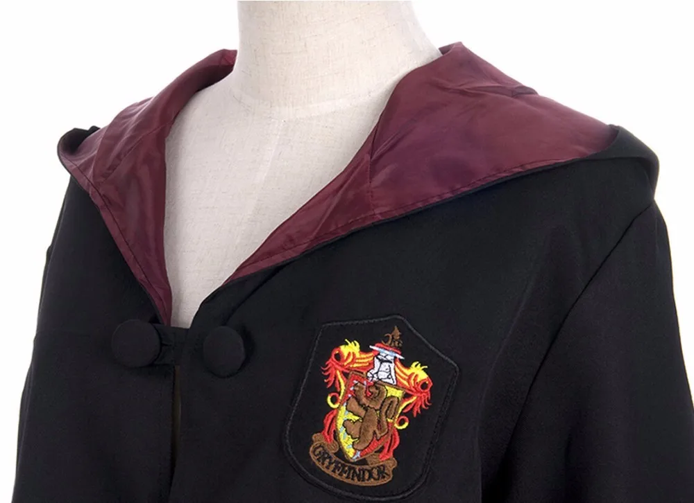 Плащ-накидка Гриффиндор Слизерин Ravenclaw халат Хаффлпафф Детский костюм для косплея Для Взрослых Харри Поттер Косплей